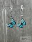 Preview: Schmetterling Ohrringe in Hellblau