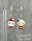 Preview: Santa & Mrs. Claus Ohrhänger – Weihnachtlicher Handmade Schmuck | Amylis