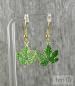 Preview: Grüne Blatt Ohrhänger – Natur Ohrringe Handmade | Amylis
