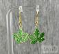 Preview: Grüne Blatt Ohrhänger – Natur Ohrringe Handmade | Amylis