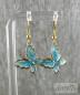 Preview: Hellblaue Schmetterlings Ohrhänger – Sommerzauber Schmuck handmade | Amylis