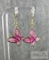 Preview: Rosa Schmetterling Ohrhänger – Handmade Schmuck | Amylis