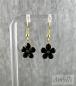 Preview: Schwarze Blüten Ohrhänger – Kollektion Mystic Nights