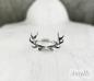 Preview: Offener Hirschgeweih Ring Silber