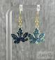 Preview: Ahornblatt Ohrringe Blau
