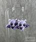 Preview: Fledermaus Ohrhänger Lila