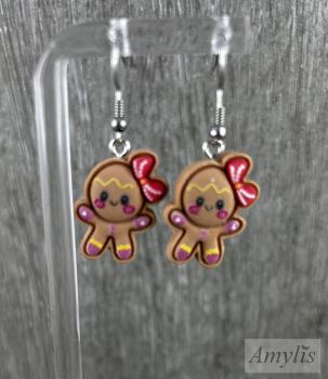 Preview: Ohrhänger Lebkuchenmädchen