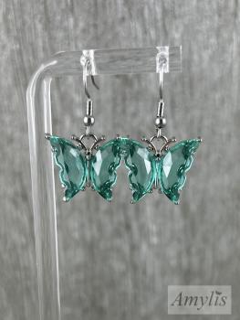 Ohrhänger Schmetterling, türkis