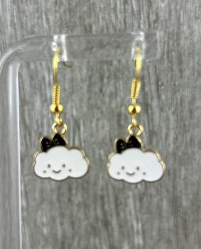 Wolken Ohrhänger mit Schleife