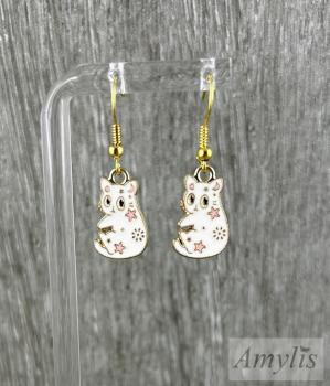 Katzen Ohrhänger mit Sternen | Süßer Handmade Schmuck von Amylis