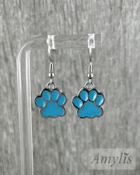 Türkise Pfoten-Ohrhänger