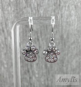 Preview: Glitzernde Pfoten-Ohrhänger