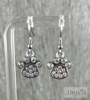 Glitzernde Pfoten-Ohrhänger