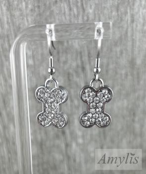 Glitzernde Knochen-Ohrhänger