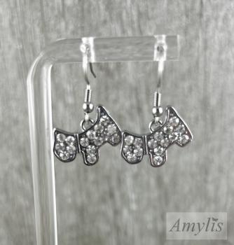 Glitzernde Hunde-Ohrhänger