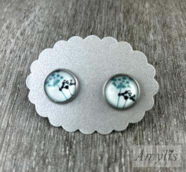 Preview: Hellblaue Ohrstecker – Kollektion Sommerzauber