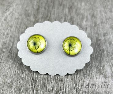 Ohrstecker „Pusteblume Gelb“