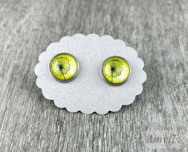 Preview: Ohrstecker „Pusteblume Gelb“