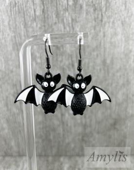 Fledermaus Ohrhänger – Halloween Schmuck Handmade | Amylis
