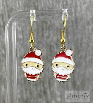 Santa Claus Ohrhänger – Weihnachtsmann Ohrringe Handmade | Amylis