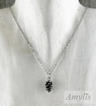 Preview: Tannenzapfen Kette Gold