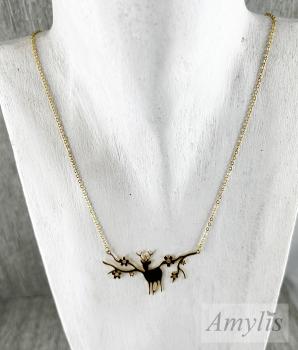 Preview: Hirsch Kette Gold