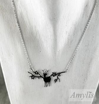 Preview: Hirsch Kette Silber