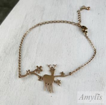 Preview: Hirsch Armband Gold