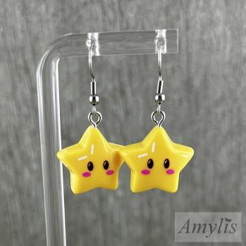 Preview: Gelbe Stern Ohrhänger