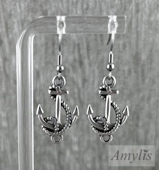 Anker Ohrringe Silber