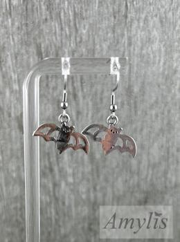 Preview: Fledermaus Ohrringe Silber