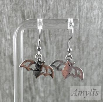 Fledermaus Ohrringe Silber