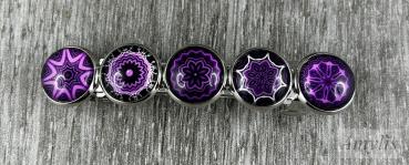 Preview: Haarspange Mandala Lila