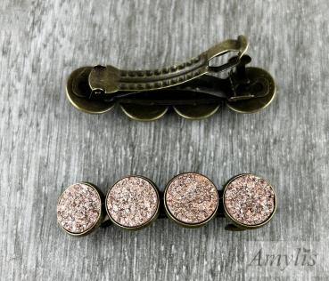 Haarspange Golden Dust – Elegant Glow Kollektion | Handmade Accessoire von Amylis