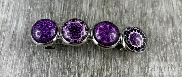 Preview: Haarspange „Purple Mandala“