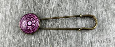 Tuchnadel „Berry Mandala Bloom“