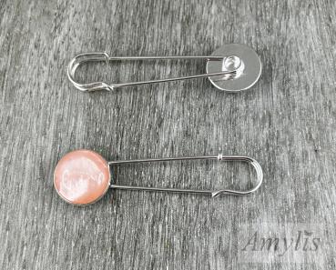 Preview: Tuchnadel „Peach Whisper Gleam“