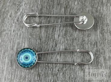 Preview: Tuchnadel „Ocean Bloom Mandala“