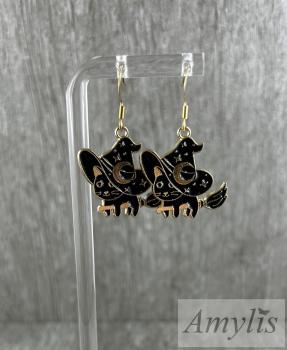 Ohrhänger Halloween Katze