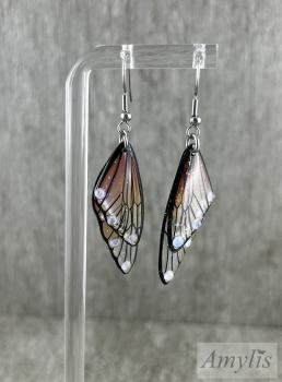 Ohrhänger Feenflügel rot/gelb