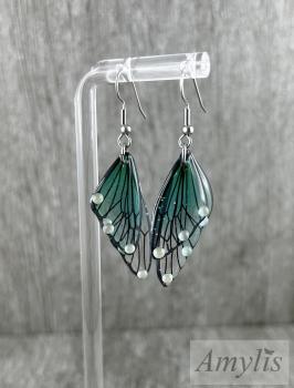Ohrhänger Feenflügel grün