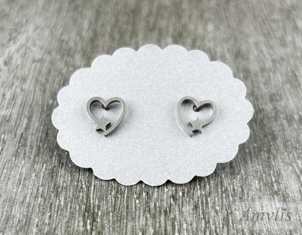 Ohrringe Star Heart