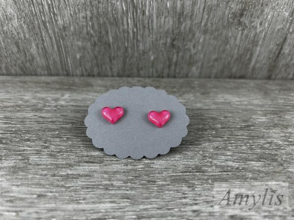 Ohrstecker Herzchen pink